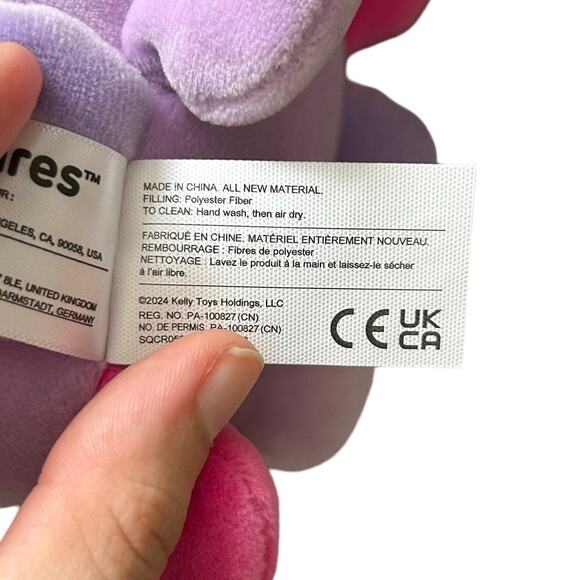 Squishmallows Beula Soft Plush NWT Soft 5in Purple Multicolor Soft Girl Squishy - Picture 7 of 7